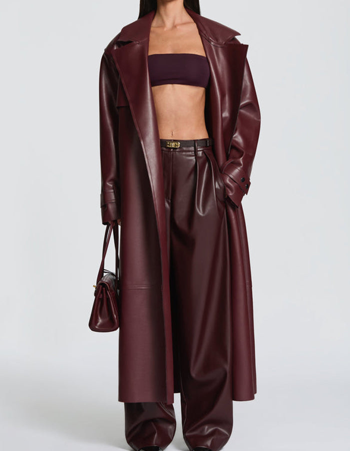 Leather Long Coat