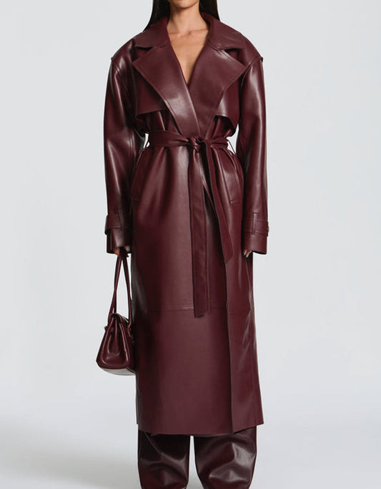 Leather Long Coat
