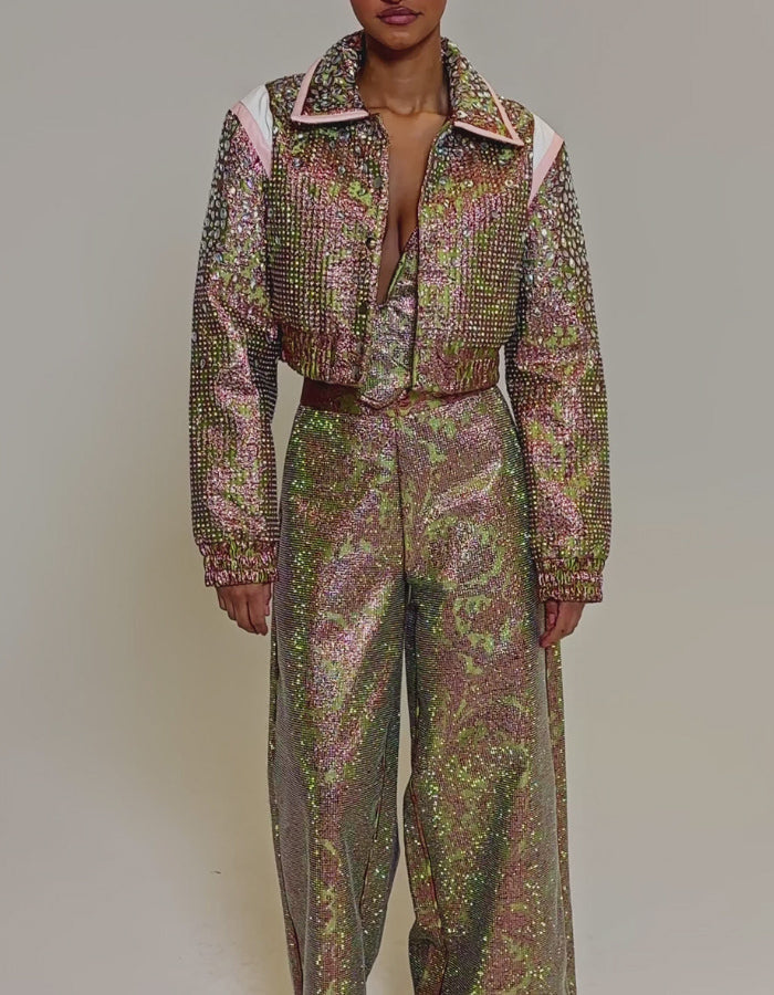 Rhinestone Glitter Jacket