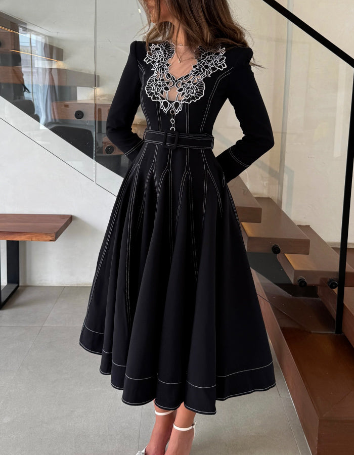 Elegant Denim Dress