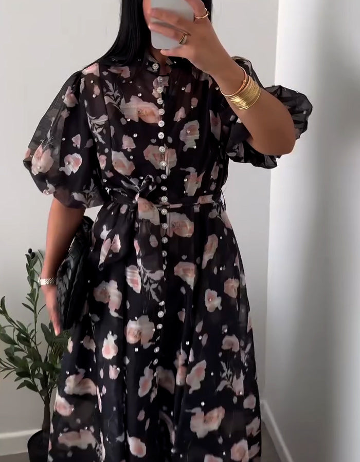 Black Floral Dress