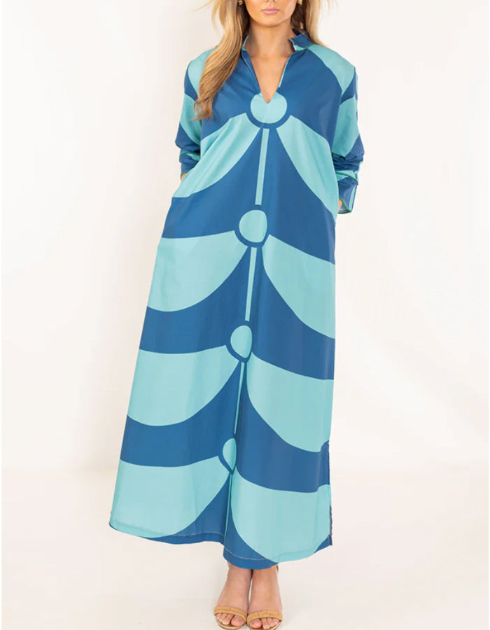 Blue Loose Dress