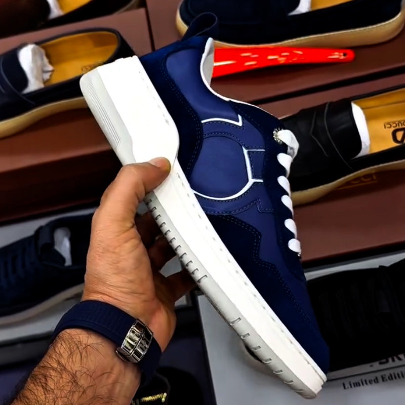 Blue Flat Casual Shoes