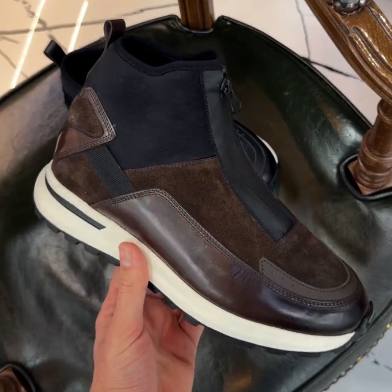 Front Zipper Sport Shoes