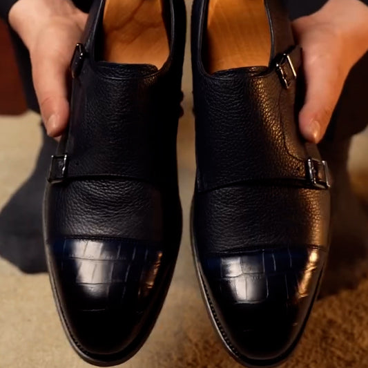 Buckle Leather Shoes