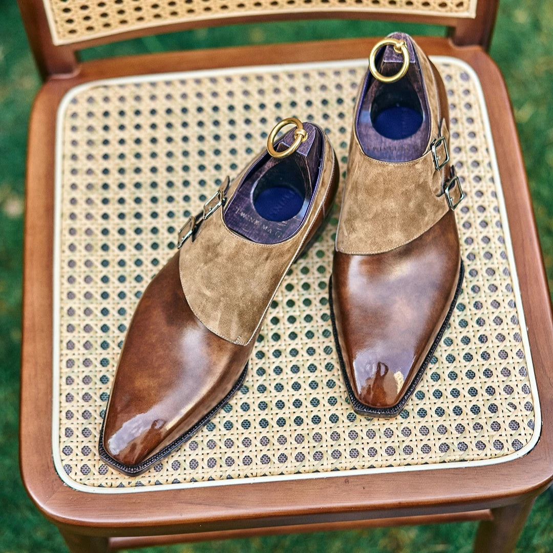 Double Monk Straps Shoes