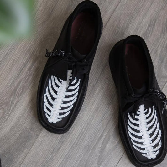 Men's Black Leather Casual Shoes
