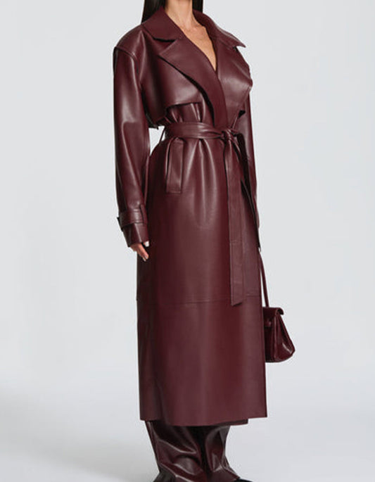Leather Long Coat