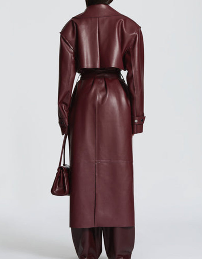 Leather Long Coat