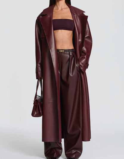 Leather Long Coat