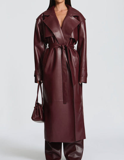 Leather Long Coat