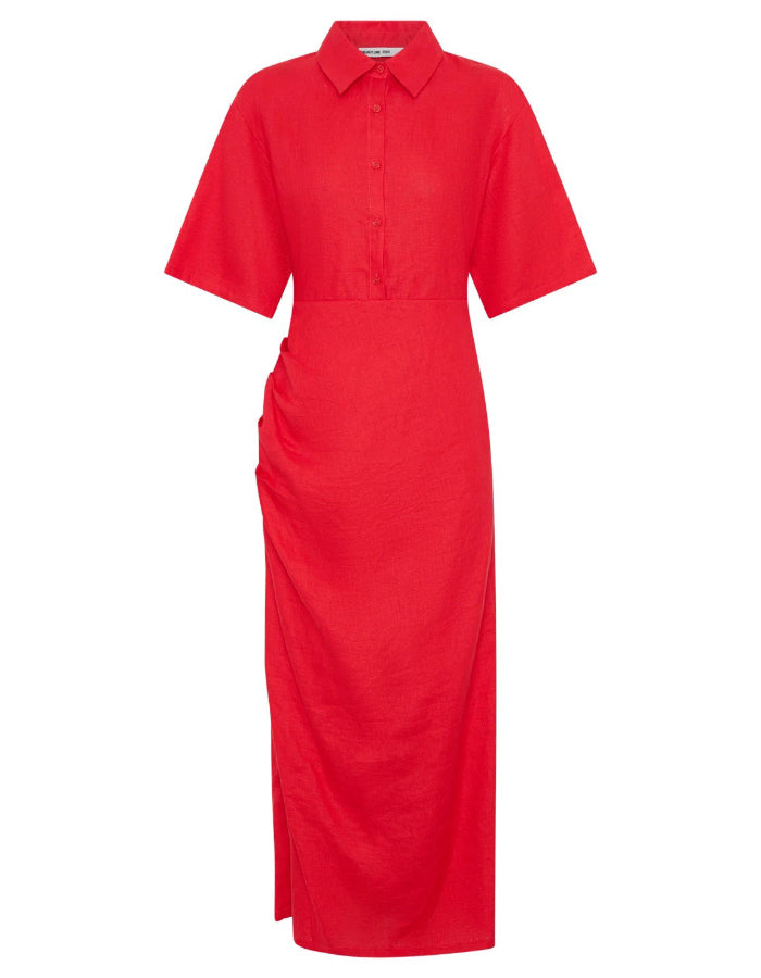 Red Long Casual Dress