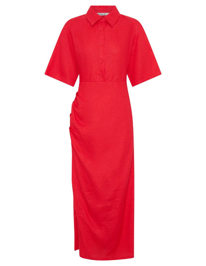 Red Long Casual Dress