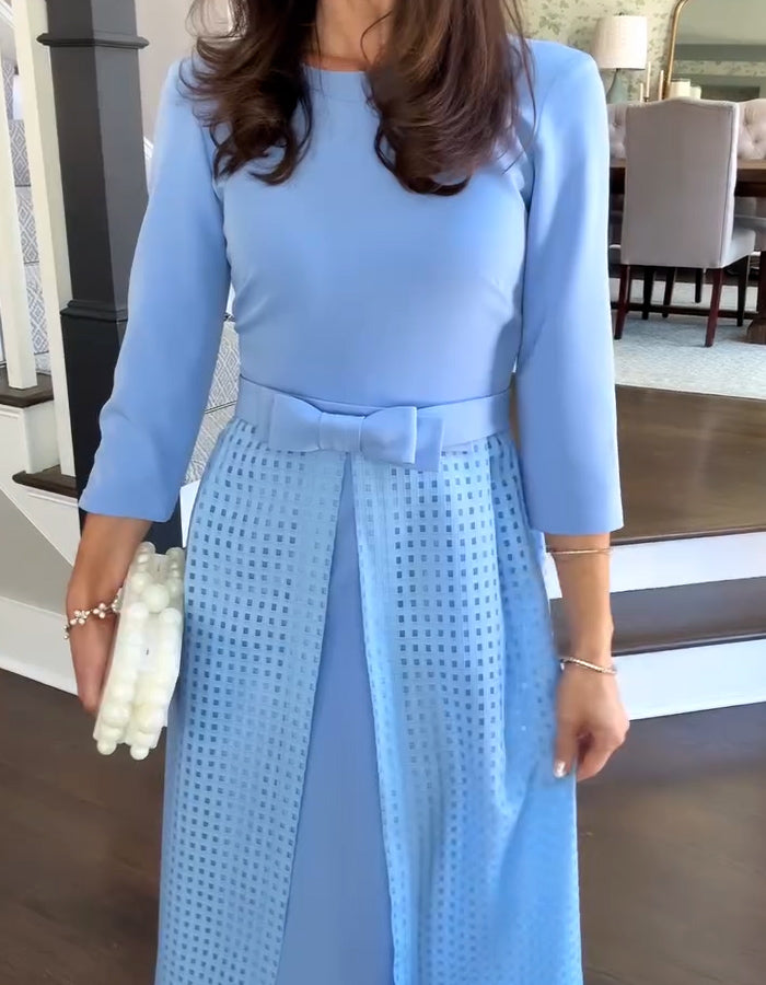 Elegant Blue Maxi Dress
