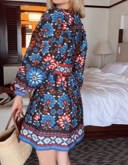 Organic Puff Sleeve Mini Dress