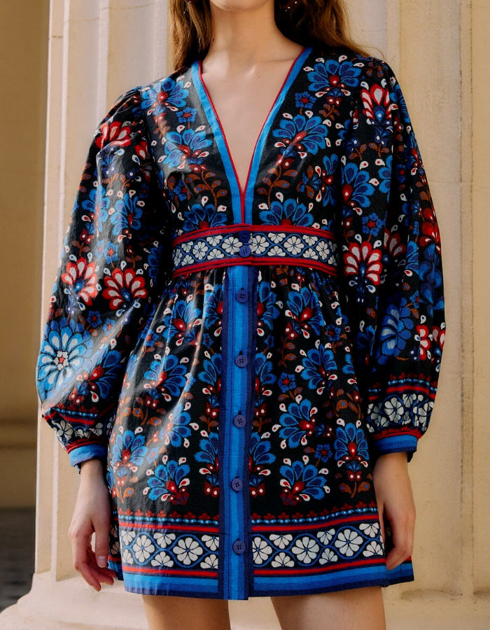 Organic Puff Sleeve Mini Dress