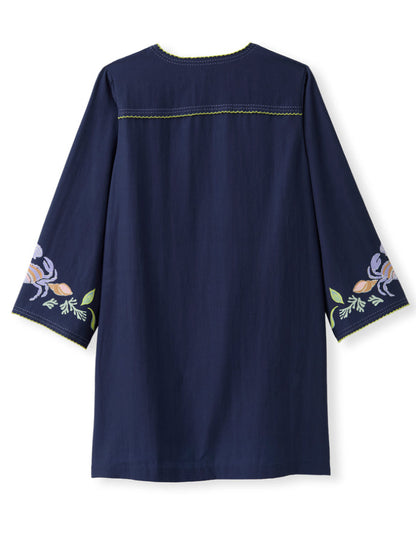 Mariner's Bloom Midi Dress