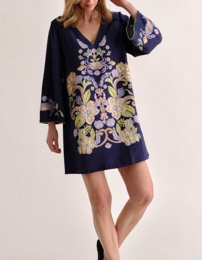 Mariner's Bloom Midi Dress