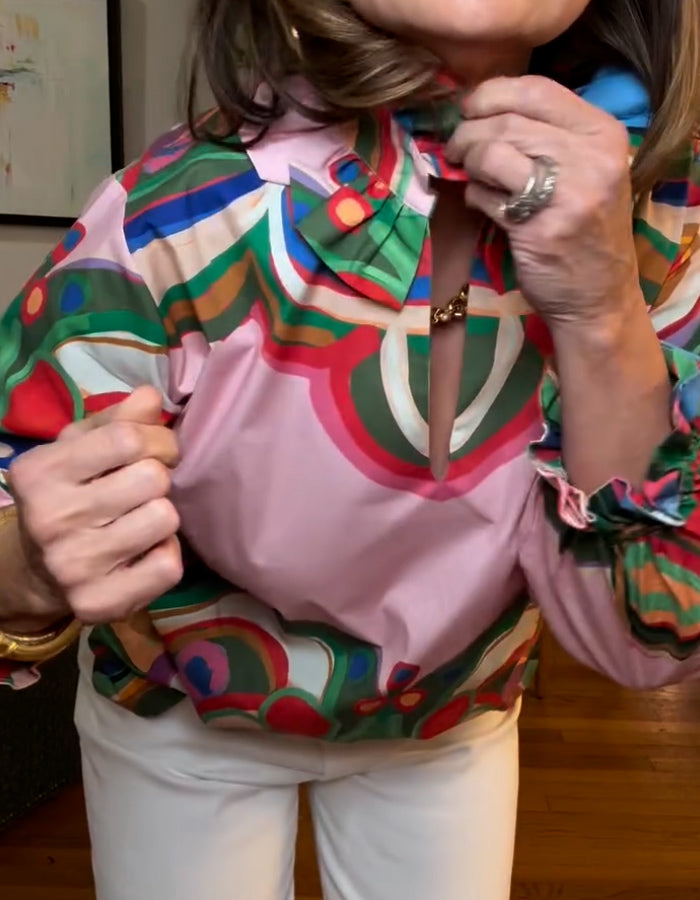 Colorful Loose Top