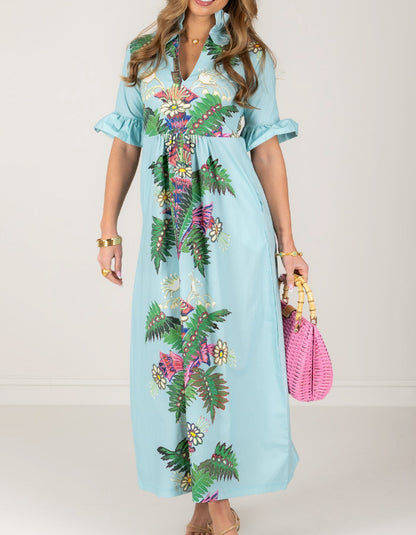 Bright Short Sleeve Dress