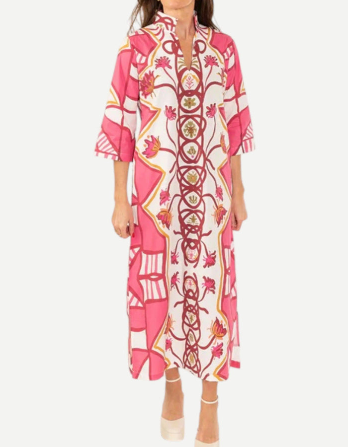 Raspberry Trails Long Dress