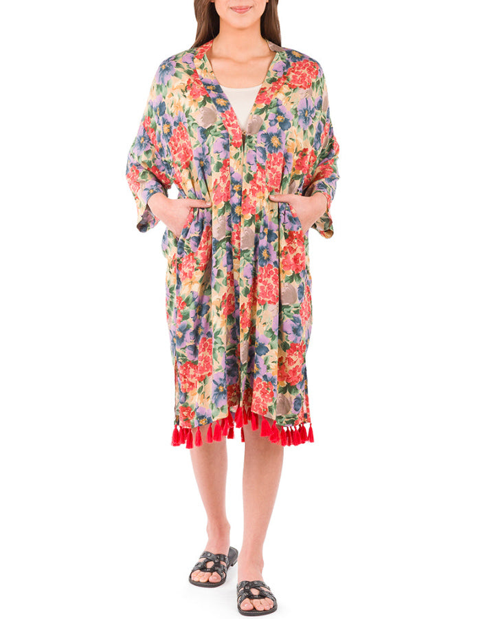 Ruana with Tassels Jacket