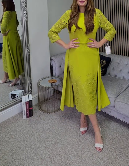 Turmeric Fitted Dress