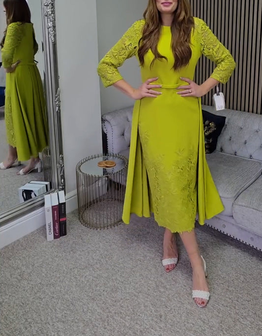 Turmeric Fitted Dress