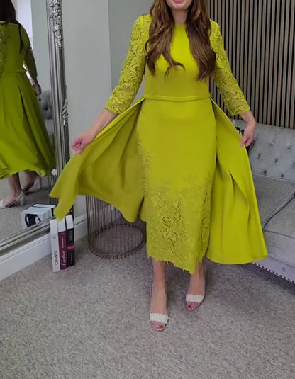 Turmeric Fitted Dress
