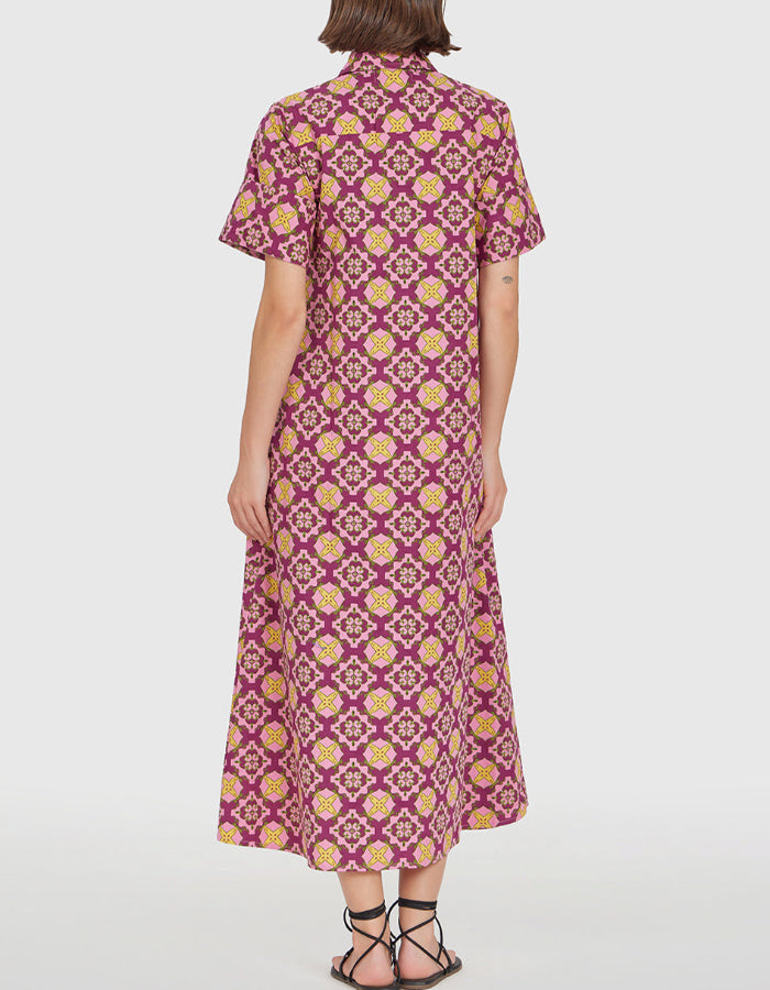 Puff Sleeves Long Dress