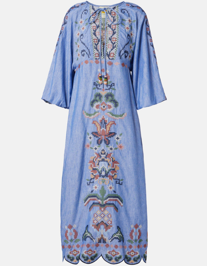 Garden Cotton Midi Dress