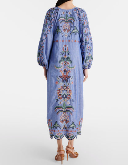 Garden Cotton Midi Dress