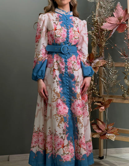 Chic Long Sleeves Maxi Dress