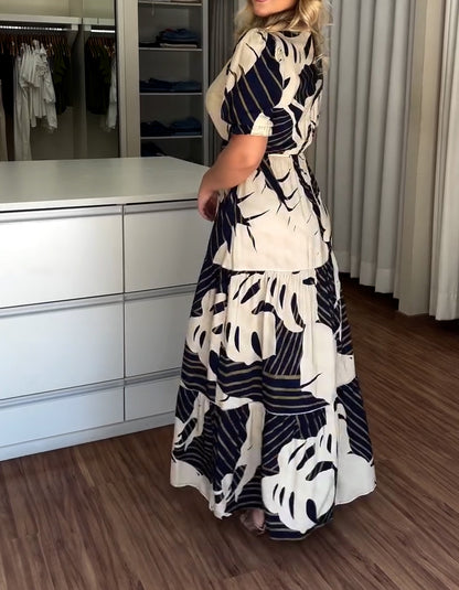 Black White Maxi Dress