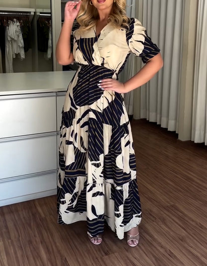 Black White Maxi Dress