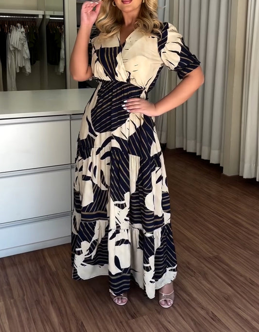 Black White Maxi Dress