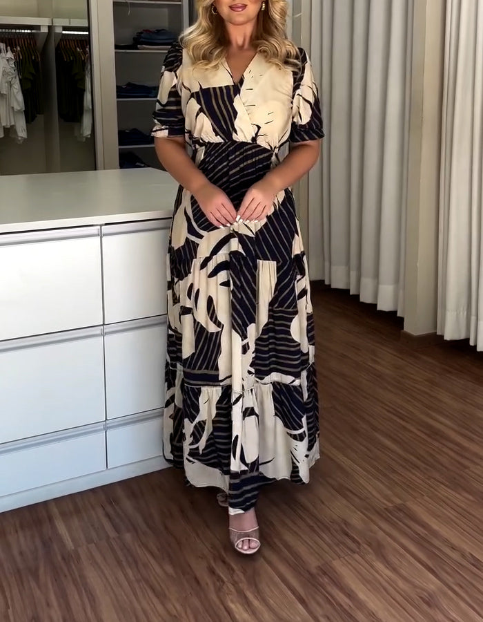 Black White Maxi Dress
