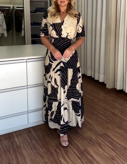 Black White Maxi Dress