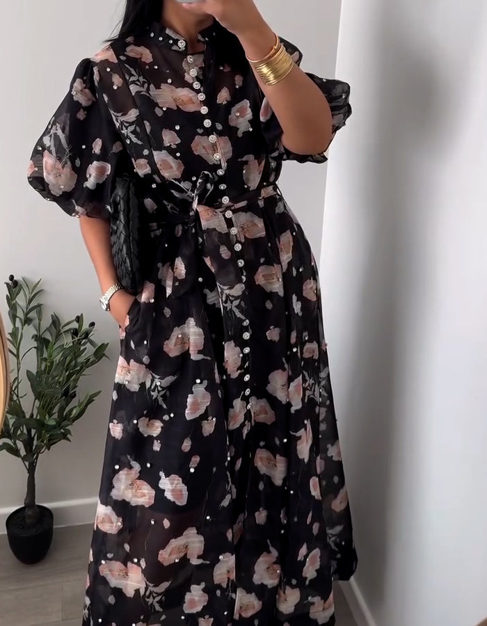 Black Floral Dress