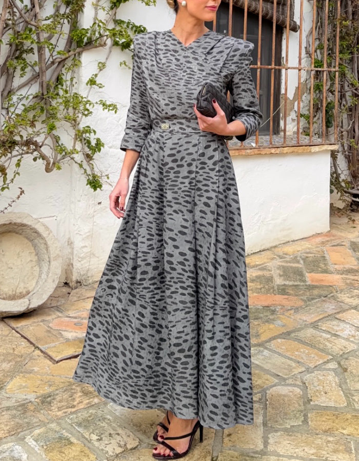 Gray Maxi Dress