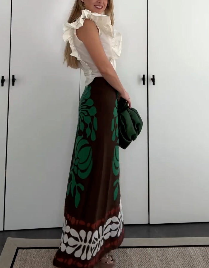 Ruffles Two-Piece Dress