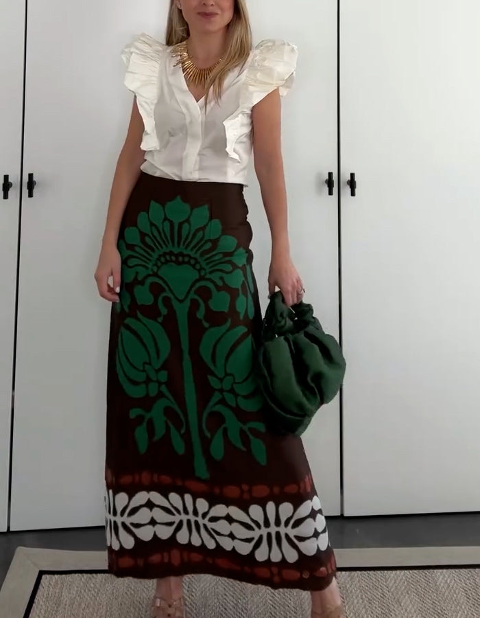 Ruffles Two-Piece Dress