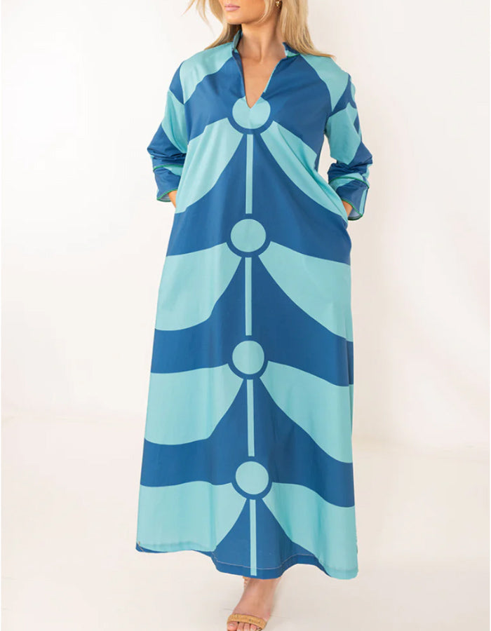 Blue Loose Dress