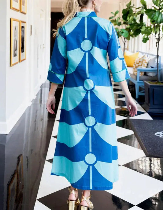Blue Loose Dress