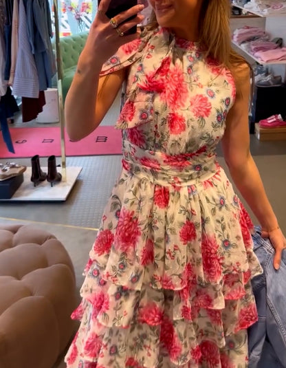 Pink Sleeveless Maxi Dress