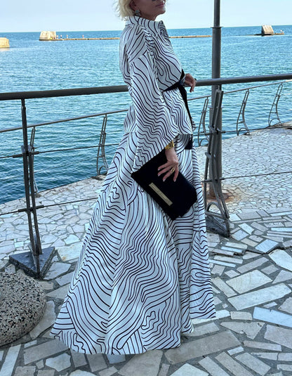 Stripe Maxi Dress
