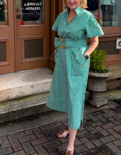 Green Plaid Dress