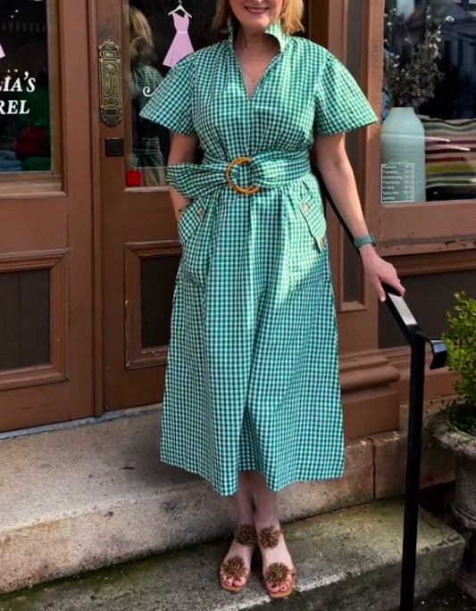 Green Plaid Dress
