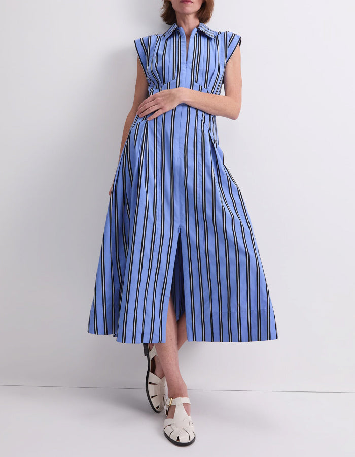 Blue Striped Dress