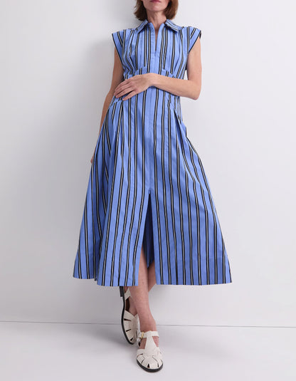 Blue Striped Dress